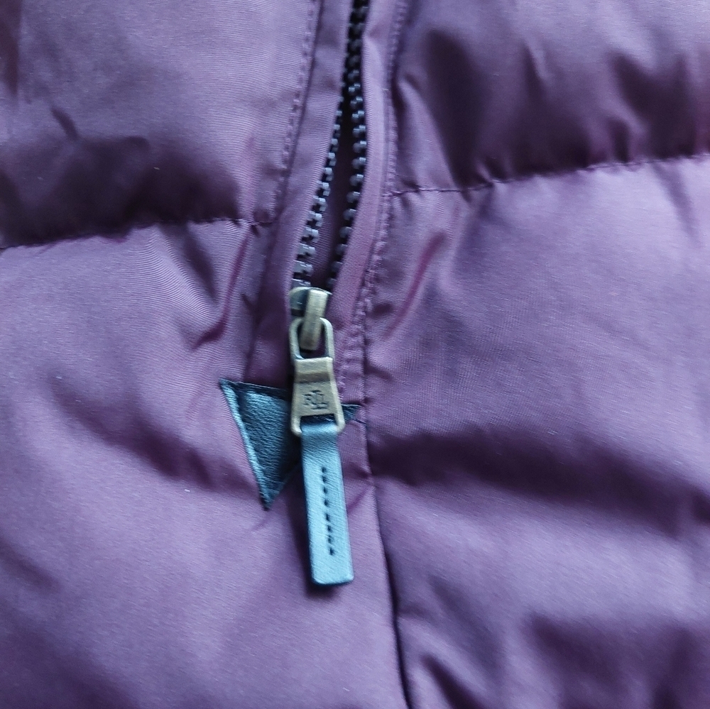 NWT Lauren RALPH Lauren PARKA Jacket Faux Fur Cranberry ( Not Purple)  Bag B - Picture 3 of 10
